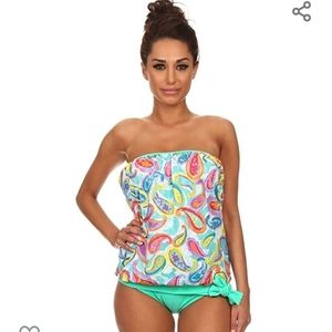 Large Paisley Print Tankini
